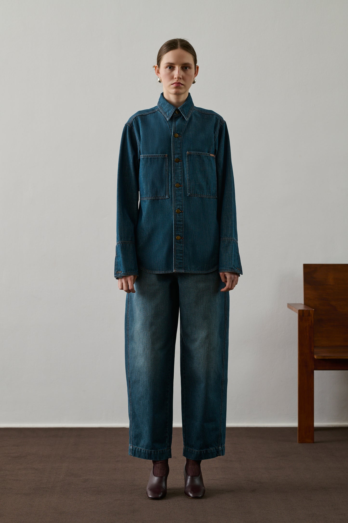 Chemise Garance - Bleu/Vert - Femme