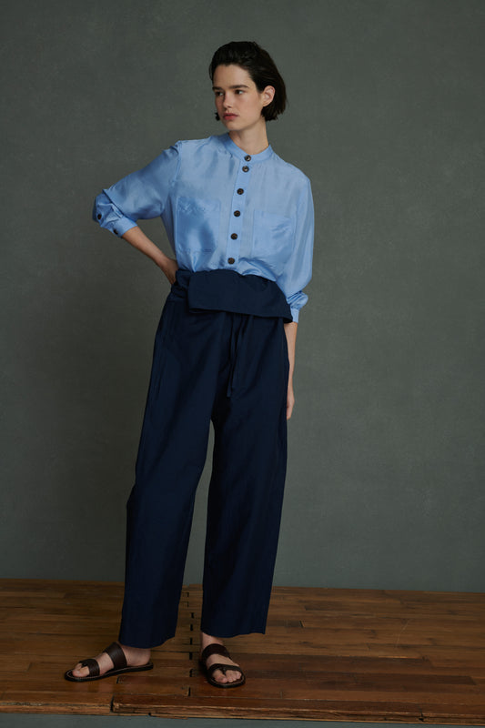 Pantalon Aloe - Bleu De Chine - Femme