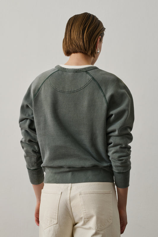 Sweatshirt Apollo - Gris Vert - Coton - Femme