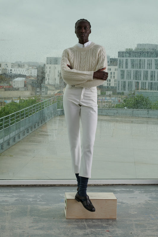 Jean Barney - Craie - Coton - Femme