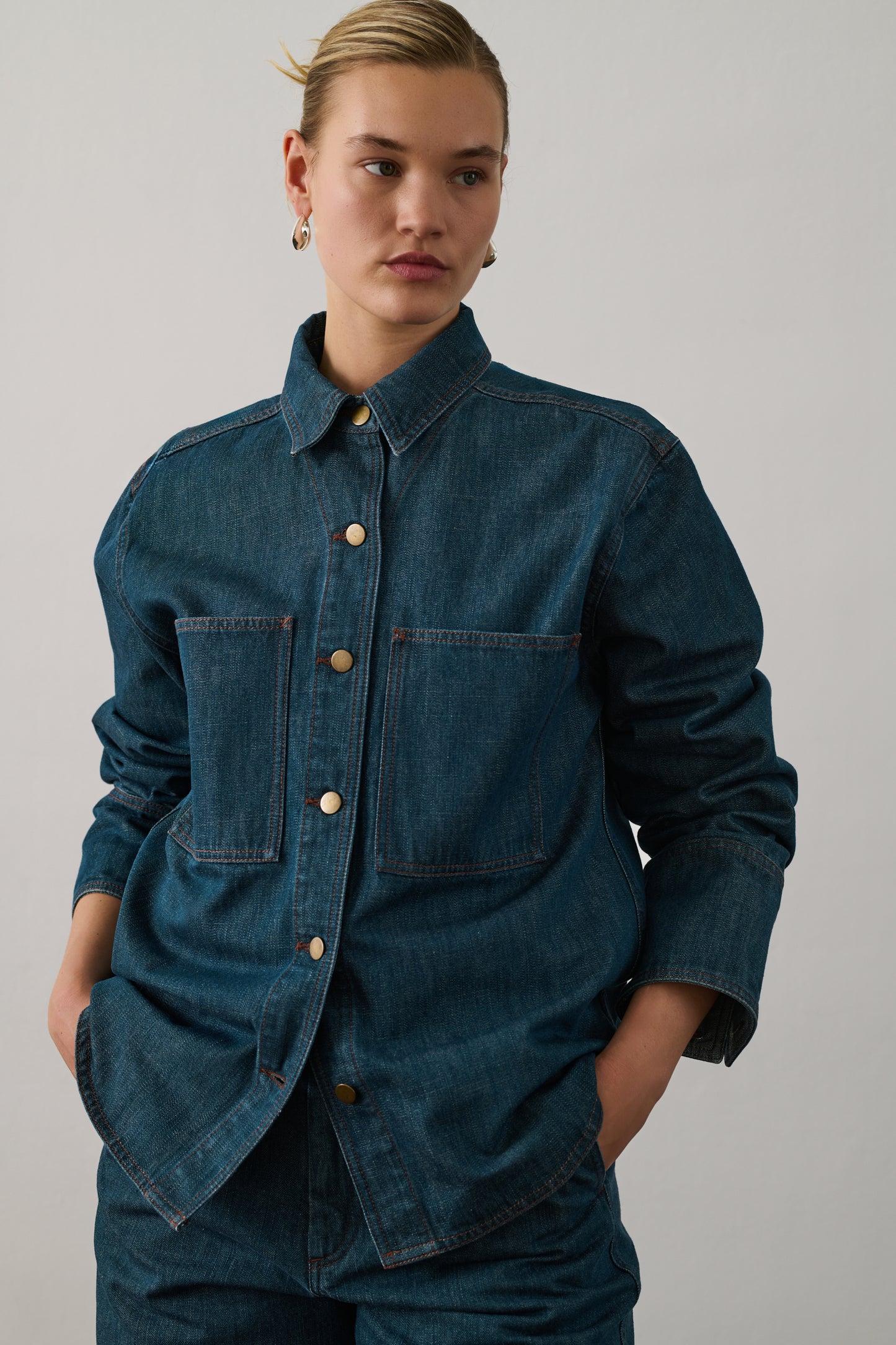 Chemise Garance - Bleu/Vert - Femme