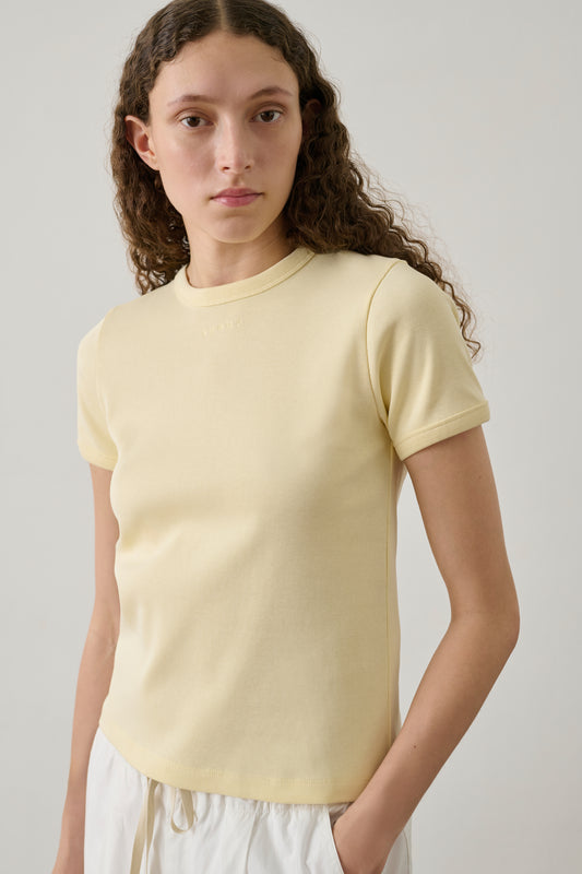 Tee-Shirt Aristide - Jaune Pâle - Coton - Femme