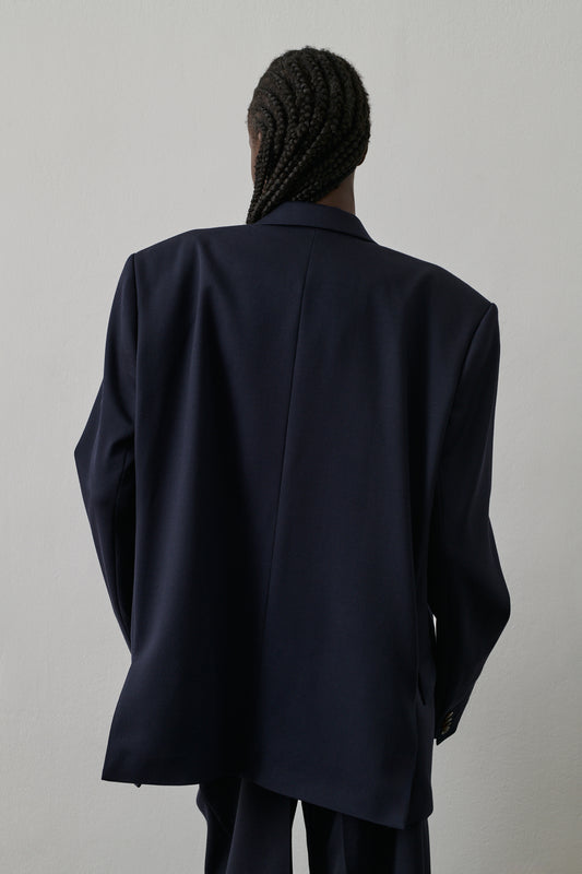 Veste Giani - Bleu Nuit - Laine - Femme