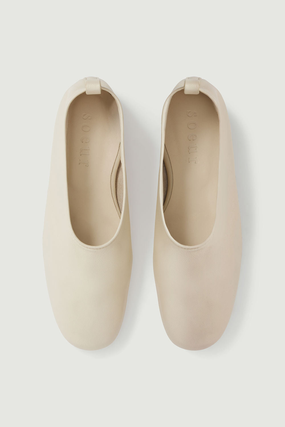 Ballerines Bala - Ivoire - Cuir - Femme vue 5