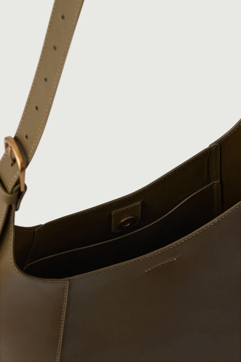 Sac Uma - Kaki - Cuir - Femme