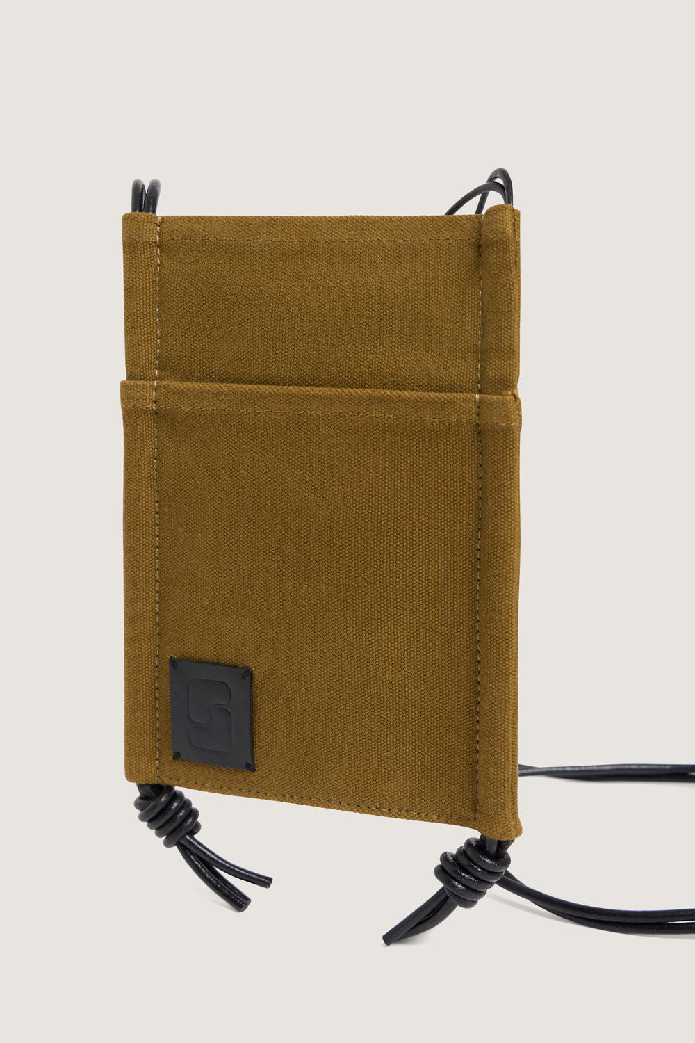 Pochette August - Bronze/Noir - Coton - Femme vue 3